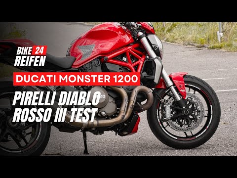 Pirelli Diablo Rosso III Test Ducati Monster 1200: Is the entry-level tire of the Rosso series co...