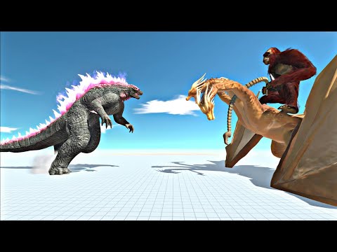 Monsters Escaping From a Giant Fireball - Animal Revolt Battle Simulator