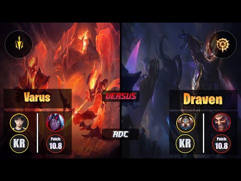 Zenit VARUS (ADC) [Lethal Tempo] VS DRAVEN - Challenger KR Patch 10.8