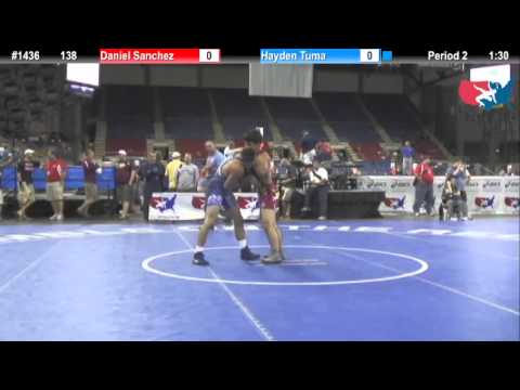 Fargo 2012 138 Round 8: Daniel Sanchez (Maryland) vs. Hayden Tuma (Idaho)