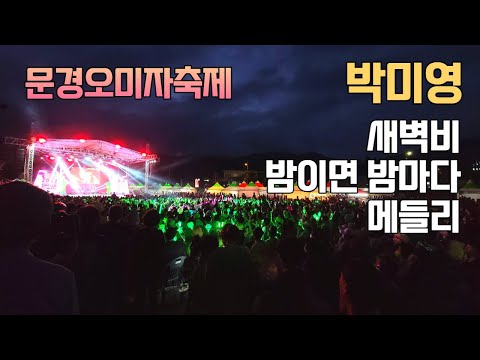 박미영 가수 노래 문경오미자축제 시원한 가창력 새벽비, 밤이면 밤마다, 트로트 메들리 직캠
