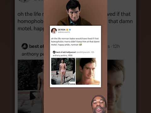 Happy Pride Norman Bates! #anthonyperkins #psychomovie #alfredhitchcock #batesmotel