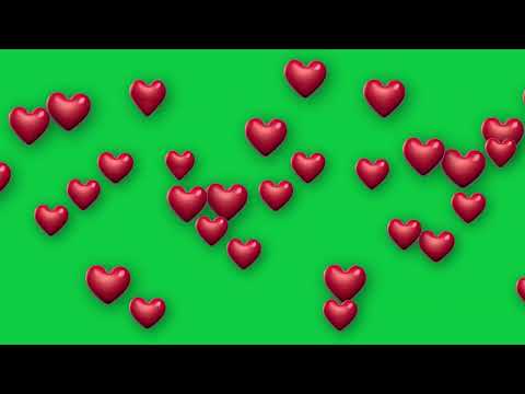 3D Heart Emoji Floating Across Screen, 2 Speeds