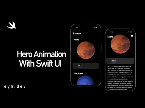 Animation Challenge -  Hero Animation - SwiftUI Tutorials | Part 2
