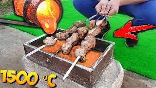 ЧТО ЕСЛИ ПРИГОТОВИТЬ ШАШЛЫК на РАСКАЛЕННОЙ ЛАВЕ и СЪЕСТЬ ЕГО...?!
