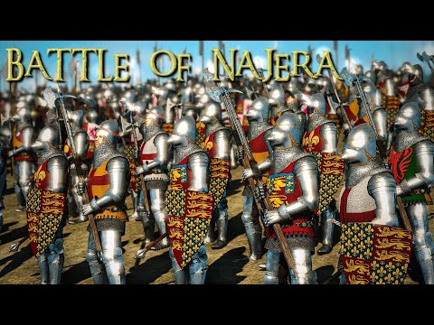 HISTORICAL BATTLE OF NAJERA | 20K + UNITS Total War Attila Cinematic Battle | Hundred Years War