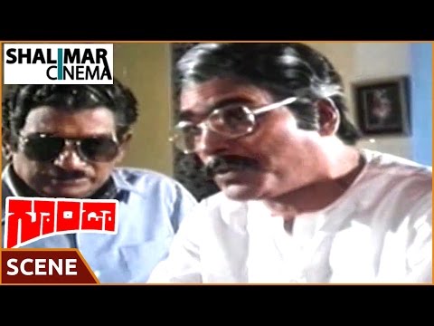 గూండా మూవీ || Rao Gopal Rao & Allu Ramalingaiah Drink Scene || Chiranjeevi, Radha || Shalimarcinema