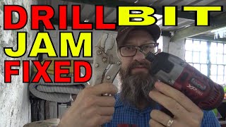 Impact Drill Bit Jam - Drill Bit Seized Fixed found the solution