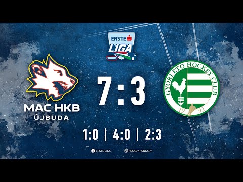 Gólösszefoglaló - EL 54 - MAC HKB Újbuda - UNI Győr ETO HC 7:3 20220130