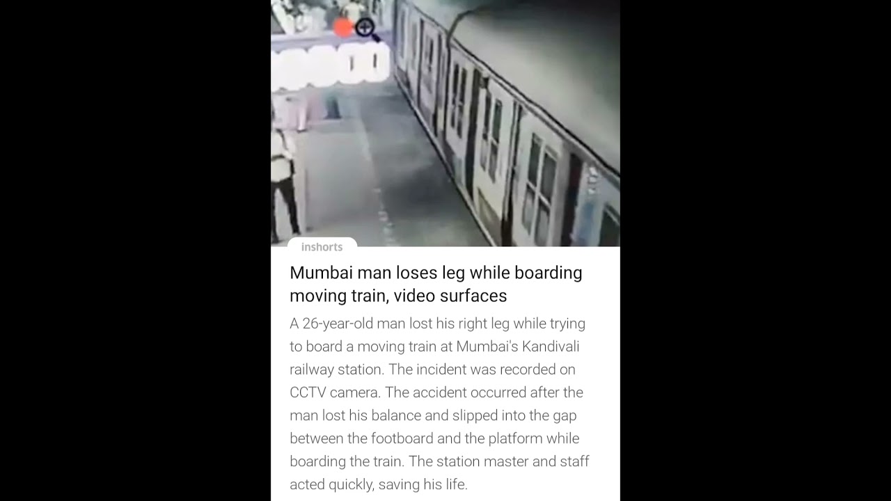 Mumbai man loses leg while boarding moving train, video surfaces
