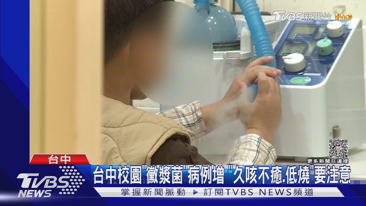 台中校園「黴漿菌」病例增 「久咳不癒、低燒」要注意