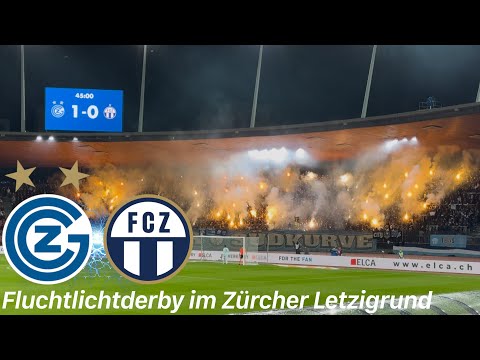 Grasshopper Club Zürich - FC Zürich | Mega Pyroshows, Choreo & Super Stimmung bei FCZ-Derby-Debakel
