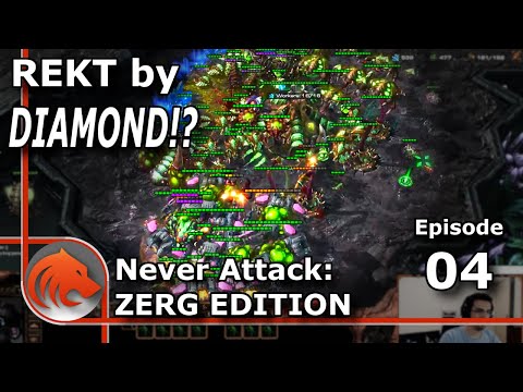 StarCraft 2: Diamond Players are REALLY Good - Never Attack to Grandmaster ZERG Edition