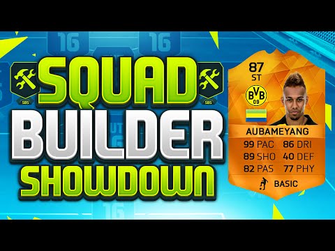 FIFA 16 SQUAD BUILDER SHOWDOWN!!! 99 PACE AUBAMEYANG!!! MOTM Aubameyang Squad Builder Duel