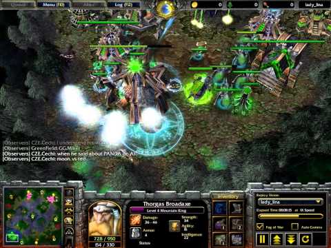 WarCraft III Cast : Passion (Ud) vs Yumiko (Hu) on Amazonia