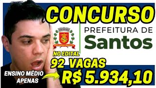 CONCURSO PREFEITURA DE SANTOS 2026