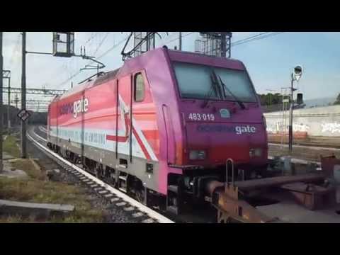 E483.019 sul TCS 57012 Frosinone - Melzo Scalo, in partenza da Roma Tiburtina
