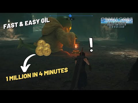 FF7 Crisis Core Reunion | Fastest Gil Farming Method (1 Million in 4 Minutes)