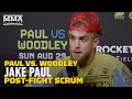 Jake Paul On Woodley Rematch, Conor McGregor, 'Fanboy' Nate Diaz | Paul vs. Woodley | MMA Fighting
