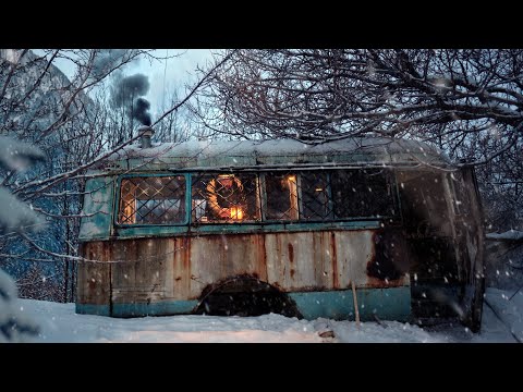 Alone in a Blizzard: Restoring an Abandoned Bus into a Warm Haven