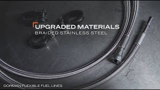 Flexible Braided Steel Front Fuel Line Kit 2004-2007 Chevrolet Silverado/GMC Sierra 1500 Crew Cab - video thumbnail 3