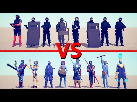 SWAT Team vs RANGED Team - Totally Accurate Battle Simulator TABS