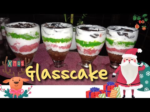 Christmas 🌲 special glass cake