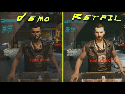 Cyberpunk 2077 June 2020 Demo vs Retail RTX 3080 4K ULTRA Graphics Comparison