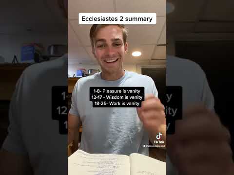 Ecclesiastes 2 summary