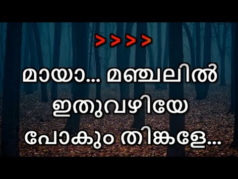 Mayaamanjalil Unplugged Karaoke with Lyrics   G Venugopal