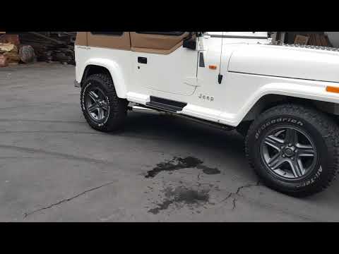 New Straight Thru Borla Exhaust on the LSA Powered Jeep Wrangler YJ