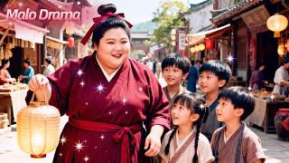 💖Viaja al pasado en cuerpo obeso, con 4 hijos. ¡Se vuelve bella, gana amor de esposo guapo!#drama