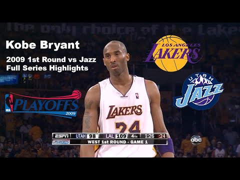 Kobe Bryant 2009 1st Round Full Series Highlights vs Jazz