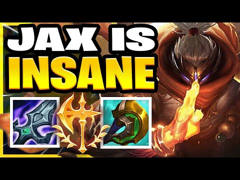 JAX IS INSANE IN WILD RIFT! JAX BUILD & GAMEPLAY!
