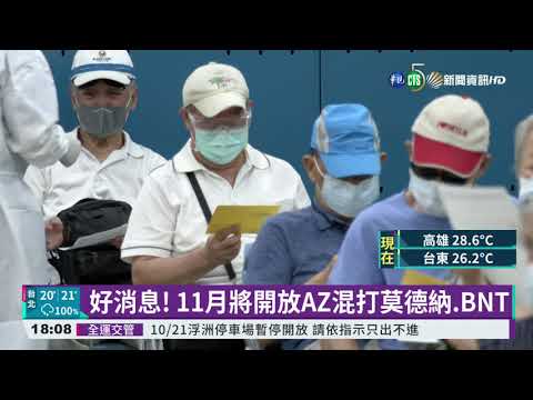 本土+0.境外+2! 11月有望開放AZ混打