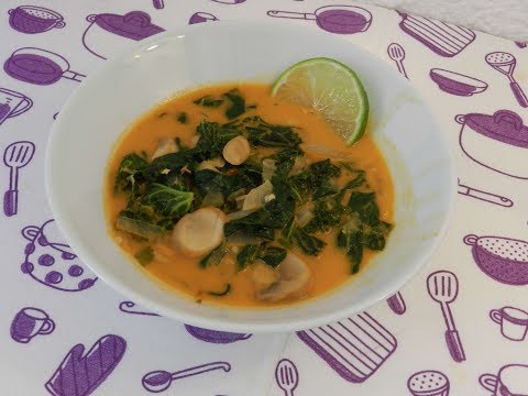 Scharfe Kokos-Curry-Suppe in 60 Sekunden