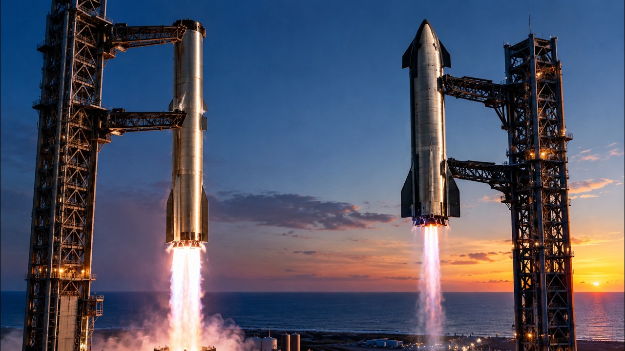 Lo confirmó Elon Musk: SpaceX va por un doble récord: ¿podrá atrapar las dos etapas de Starship?