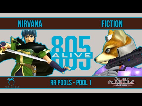 805 Alive - Nirvana (Marth) VS Fiction (Fox) - SSBM - RR Pools (Pool 1)