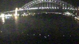 P&O Pacific Sun leaving Sydney under lights