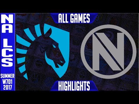 Team Liquid vs Team Envy Highlights ALL GAMES Week 7 NA LCS Highlights Summer 2017 TL vs NV
