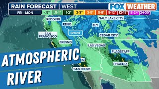 Atmospheric River Aiming For Southern California This Weekend, Bringing Flood Threat