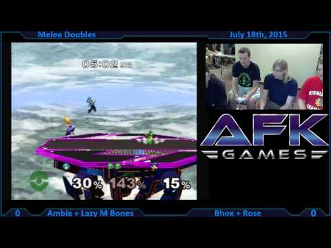 AFKM1 | Bhox + Rose vs. Ambix + Lazy M Bones SSBM Doubles