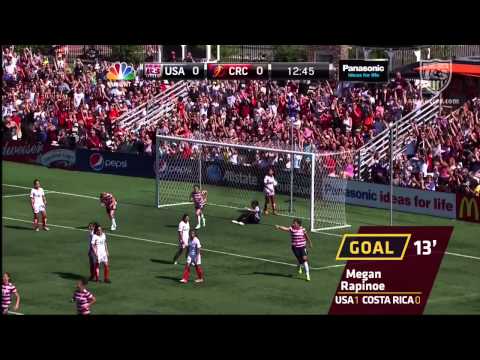 WNT vs. Costa Rica: Megan Rapinoe Goal - Sept. 1, 2012