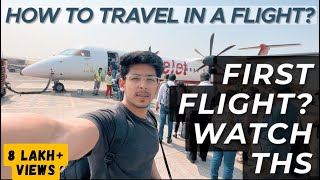 How To Travel In a Flight FIRST Time? Beginners Guide 4 Easy Steps | Flight Me Kaise Baithe? 2024