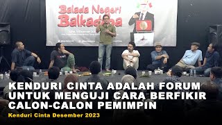 Download lagu Kenduri Cinta adalah forum untuk menguji cara berfikir calon-calon Pemimpin | KC, Desember 2023 mp3