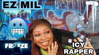 Icy performance ❄️ - Ez Mil Freeze music Video (reaction)
