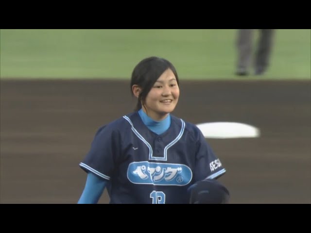 【始球式】女子ソフトボール・新井投手&田島選手が始球式に登場!! 2017/5/23 L-F