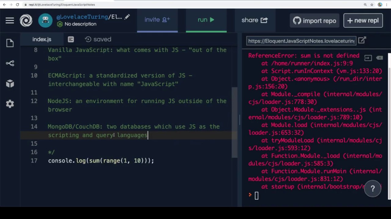 Eloquent JavaScript Read-Along - Introduction - 005 - Code, And What To Do With It