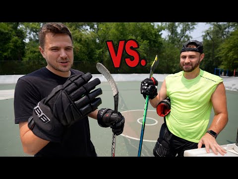 NASHER VS. BRYAN *1V1 HOCKEY GAME*