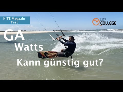 Kitecollege Test GA Watts 138 x 41 Offizial KITE Magazin Freeride-Freestyle Kiteboard, Kitesurfen